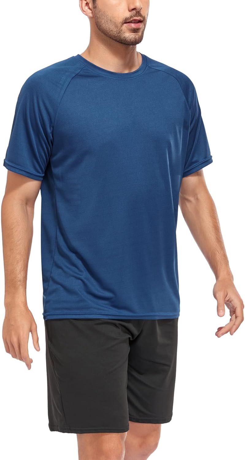 5 Pack Mesh Workout Shirts for Men Dry Fit Gym Shirts Quick Dry Athletic Short Sleeve T-Shirt Moisture Wicking - Image 2