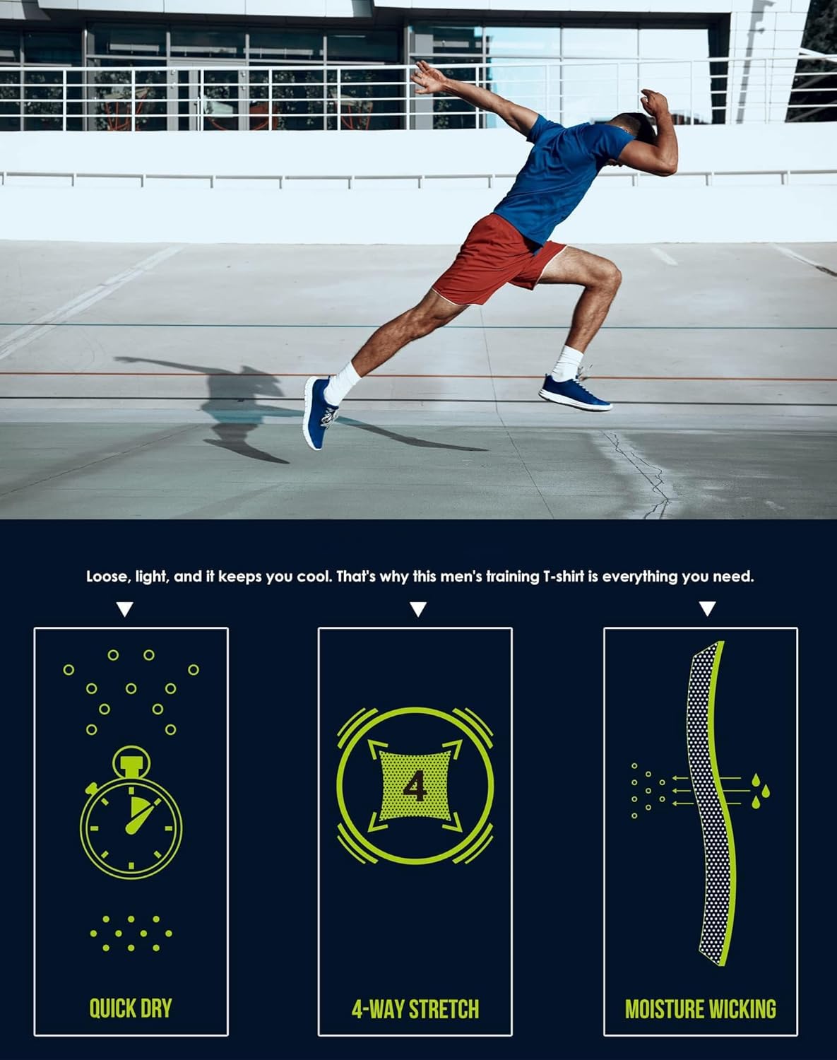 5 Pack Mesh Workout Shirts for Men Dry Fit Gym Shirts Quick Dry Athletic Short Sleeve T-Shirt Moisture Wicking - Image 3