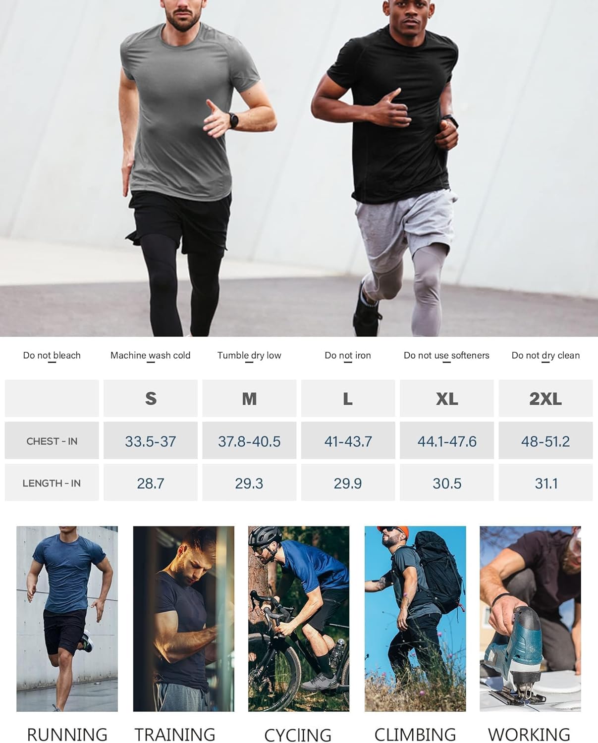 5 Pack Mesh Workout Shirts for Men Dry Fit Gym Shirts Quick Dry Athletic Short Sleeve T-Shirt Moisture Wicking - Image 5