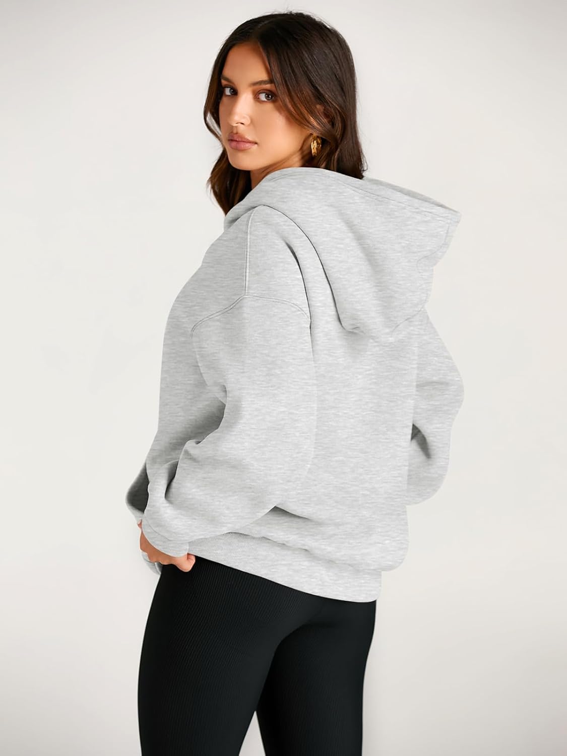 Womens Oversized Hoodies Fleece Sweatshirts Long Sleeve Sweaters Pullover Fall Outfits - Image 4