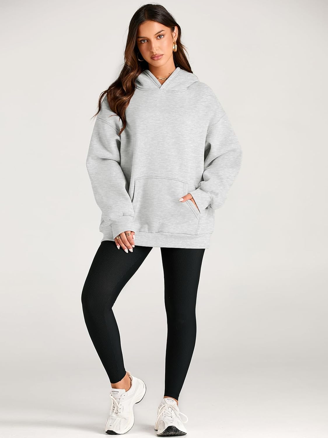 Womens Oversized Hoodies Fleece Sweatshirts Long Sleeve Sweaters Pullover Fall Outfits - Image 5